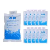 【Her】10入 400ML加厚注水冰袋 保冰袋 重複使用冰敷袋(酷涼包 保冷劑 食物保鮮 退燒冰袋)