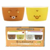 asdfkitty可愛家精品店 asdfkitty*特價 可微波 拉拉熊+小雞 2入陶瓷保鮮罐 保鮮盒 有蓋陶瓷碗-日本san-x正版商品