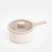 (店+)【HOLA】Neoflam Chouchou含蓋單柄湯鍋18cm杏色
