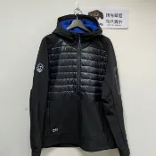 DryDog 跩狗嚴選 跩狗嚴選 極度乾燥 Superdry Hybrid 連帽外套 背心 拼接 黑色 風衣 保暖 帽T 夾克 軟殼衣