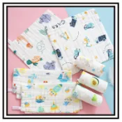 【現貨】嬰兒紗布口水巾 泡泡紗布巾 方巾 口水巾 毛巾 紗布巾 洗臉巾 兒童手帕 幼兒園小方巾
