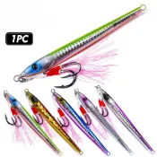 【TTFF】遠投路亞鐵板鉛魚 帶魚鱗仿生假餌30g/40g/60g/80g/100g海釣船釣翹嘴鱸魚鐵板餌漁具現貨批發