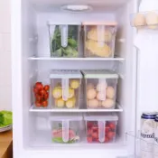 協貿國際日用品生活11館 冰箱收納盒抽屜式裝蔬菜盒子帶蓋家用長方形大號的雞蛋冷凍保鮮盒