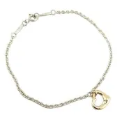 【Tiffany&Co. 蒂芙尼】台灣現貨-18K金Open Heart心型墜飾925純銀手鍊