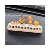 (店+)星星人挪車電話牌臨時停車號碼牌車上移車牌車載擺件女士高級感