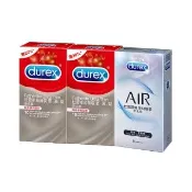 【Durex 杜蕾斯】超薄裝更薄型10入x2+AIR輕薄幻隱裝8入保險套(共28入-避孕套/衛生套/極致輕薄系列)
