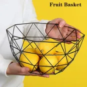 Creative Fruit Basket Metal Wire Fruit Dish Bowl Basket Frui