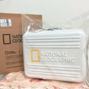 (全新現貨)National Geographic 國家地理服飾迷你行李箱包 白色 附背帶 登機箱 手提行李箱 側背包