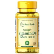 Puritan's Pride 🇺🇸普瑞登 維他命D3 400 IU（10 mcg） 250顆