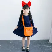 魔女宅急便 附頭飾+包包 小魔女 cosplay 琪琪 造型服 萬聖節服裝 角色扮演 表演【BB0325】
