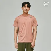 【城市綠洲】ADISI 男合撚超細纖維抑菌短袖圓領T(寬版) AL2311082 (S-XL) 豆沙粉｜抗UV 吸濕排汗 快乾 抗菌 彈性 排汗衣