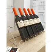 (店+)紅酒收納展示架  红酒架子 斜放葡萄酒展示托架 酒柜展示架  葡萄酒 吧台酒瓶摆件 铁艺置物架 家用葡萄酒架