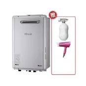 (店+)【林內】屋外強制排氣熱水器 24LREU-E2426W-TR NG1/LPG 基本安裝 搭配認證瓦斯管方案  比價王