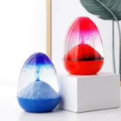 🔥臺灣出貨📢 火山噴髮沙漏 油漏計時擺件 減壓玩具 浮動擺件 創意沙漏 觀賞擺件 壓克力液體沙漏