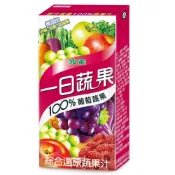 波蜜 一日蔬果100%葡萄蔬果汁[箱購] 160ml x 24【萬家福】