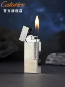 淘好物百貨店 calories卡路男士高檔充氣打火機側滑輕奢簡約潮流翻蓋窄款小巧