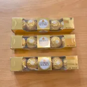 激激小舖｜FERRERO ROCHER 金莎巧克力 5入裝 3入裝 金沙 榛果 巧克力 情人節 聖誕節 巧克力 零食