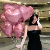 批發18寸心形鋁膜氣球 七夕情人節 婚慶婚禮裝飾佈置愛心鋁箔氣球