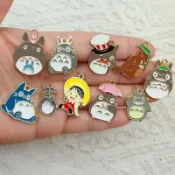 廣創裕批發  合金滴油動漫龍貓 卡通日系耳環包包裝飾吊飾DIY飾品配件手工耳環吊飾配飾