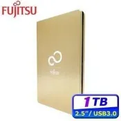 【鳥鵬電腦】Fujitsu 富士通 Ultra Slim 1TB USB3.0 2.5吋行動硬碟 金 超薄 鋁殼 1T