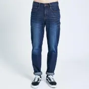 【EDWIN】男裝 503棉感復古AB牛仔長褲(中古藍)