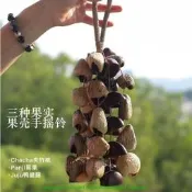 水鈴桐天然果殼手搖鈴混合果殼音療樂器印尼果實手工草繩風鈴掛件