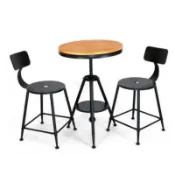 帝國精品家具企業有限公司 《Chair Empire》熱銷商品/一桌二椅Loft風/工業風桌椅/鐵藝咖啡桌椅/作舊圓桌/陽台桌椅/鐵椅/洽談桌椅