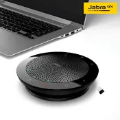 JUMP星球 有接收器Jabra Speak 510+ MS 無線可攜式遠距會議電話揚聲器(藍牙喇叭音箱內建麥克風)音響