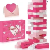 ✨臺灣熱賣✨新品Block Tower Jenga Game情侶約會積木塔疊疊樂遊戲wz