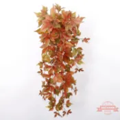 連盛 仿真壁掛葉藤裝飾綠葉藤條楓葉常春藤吊蘭綠蘿壁掛葉11頭爬山虎掛