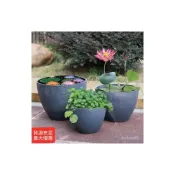 (店+)加厚家居藝術室內高顔值歐式花盆 盆栽 景盆 花盆 園藝花盆 大號簡約花盆 北歐風花盆 養魚 養荷花 種綠植盆