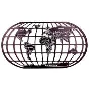 (店+)【PiNYU 品柚生活傢飾館】裸空世界地圖鐵藝掛飾(美式工業風鄉村風復古掛畫鐵藝世界地圖掛飾中國地圖掛件店面裝飾)