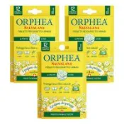 義大利ORPHEA歐菲雅 衣物環境保護驅蟲片3盒組-經典花香/原木/薰衣草/廣藿香/佛手柑(12片/盒)