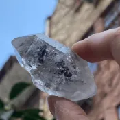 EY016-雲貴骨幹水晶專輯-高頻黑武士雙尖水晶-有彩虹的掌上小教堂-冥想手握推薦 （預購等兩週，請先留言❤️）