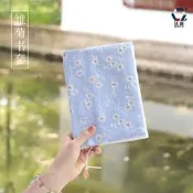 【小新宗教】手工布書套文藝筆記本雛菊布藝書皮手賬 A5可調節書衣書籍保護套