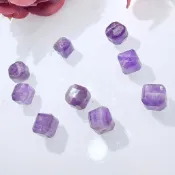 CT晶寶💕 夢幻紫水晶方糖 8mm 天然紫水晶 方糖水晶 有孔散珠 DIY串珠 手作飾品材料
