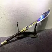 現貨碧血關公刀龍泉劍莊 降龍鎮宅刀劍 真刀 訓練刀 銘刀 一體練習刀影視道具  影視道具 未開刃 收藏鋼刀 鎮宅擺件
