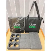 🏆全新Uber Eats保溫手提袋 8格杯架 6格杯架 玉米濃湯雙層杯架 uber手提袋 優食包 外送保溫袋