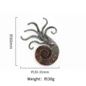 宏雲Hongyun-kls-1613-斑彩螺章魚胸針 誇張大章魚海洋生物飾品吊墜胸針兩用裝飾