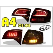 超級團隊S.T.G 奧迪 AUDI A4 05-08 B7 5D LED 紅黑 尾燈 後燈