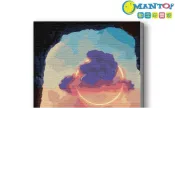 (店+)【Manto】碧海藍天-綺麗境界DIY數字油畫|超取專用大小