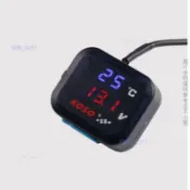 KOSO電壓表 USB快充電壓溫度三合一儀表12V戰速勁戰電摩通用 數顯表機車溫度表 防水防塵車溫度表