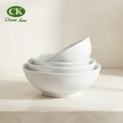 【CK全國瓷器】漣漪系列-橫紋碗公 6吋 7吋 8吋 9吋 牛肉麵碗 湯碗 麵碗 飯碗 陶瓷碗公 陶瓷餐具