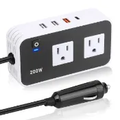 凱琦家居 200w 車載逆變器 12v轉110v 修正正弦波逆變器 QC3.0快充 點菸器充電器 電源轉換器