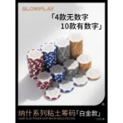 【黏土材質】德州撲克籌碼 黏土籌碼 麻將幣 籌碼幣 棋牌室 麻將牌 麻將 德州撲克籌碼 單組 白金版