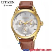 【金響鐘錶客訂商品】全新CITIZEN FD2058-19A,光動能,12顆水晶,星期,日期,24小時,公司貨