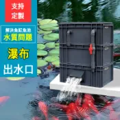 優選丨過濾箱 魚池過濾器 魚缸流水瀑布 過濾器 出水口 魚池滴流盒 過濾盒 上部過濾 淨水神器 3天淨水 7天清澈見底