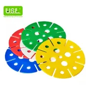 《玩具百寶箱》USL遊思樂益智教具-特大圓花片/特大雪花片(50PCS) 益智積木 雪花片 台灣製
