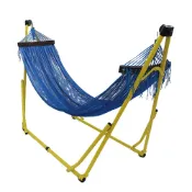 (店+)【Toymock】Toymock 可攜式折疊吊床-Yellow x BLUE