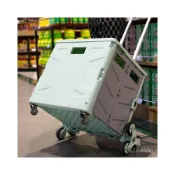 (店+)免運 熱賣 購物車 折疊傢用便攜拉桿車 手拖車擺攤快遞小推車 神器買菜車小拉車 菜籃車 收納推車 買菜車 置物推車